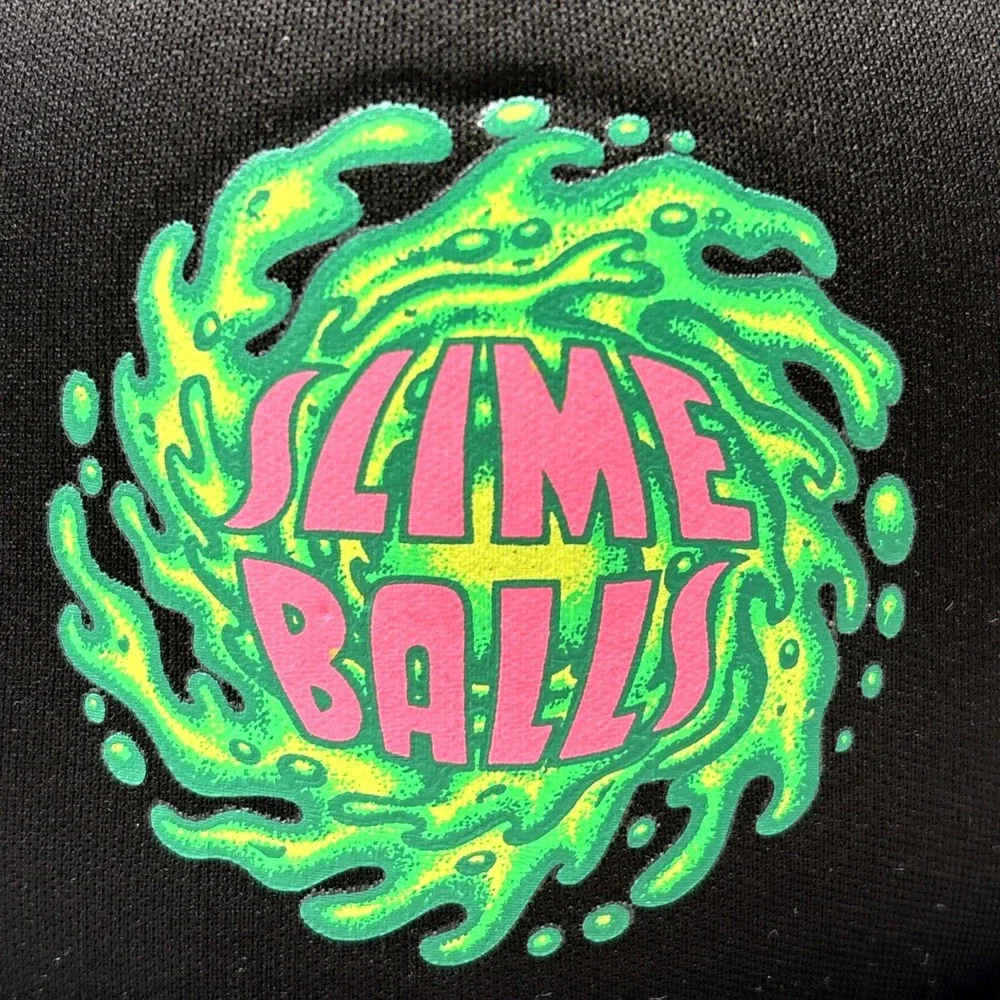 Slime Balls Skateboard‎ Trucker Hat Black Neon Green Pink Mesh Snapback Cap